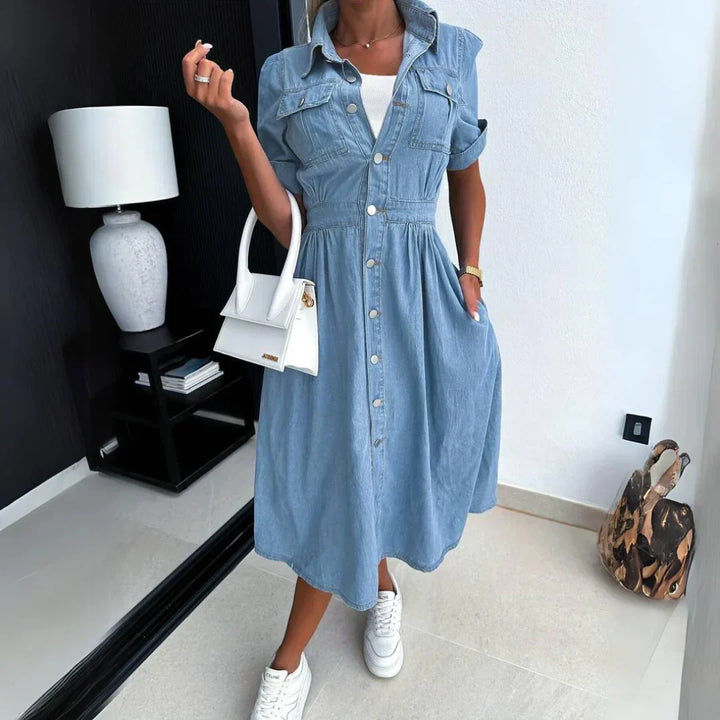 Elisa | Timeless Denim Midi