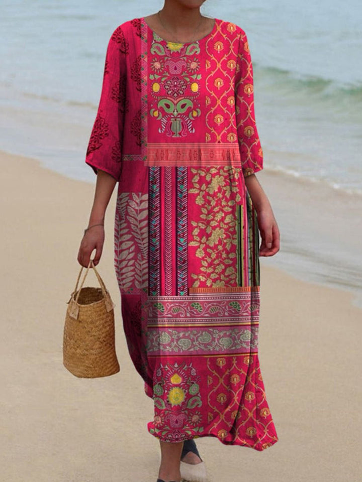 Martha | Graceful Ethnic Maxi Dress