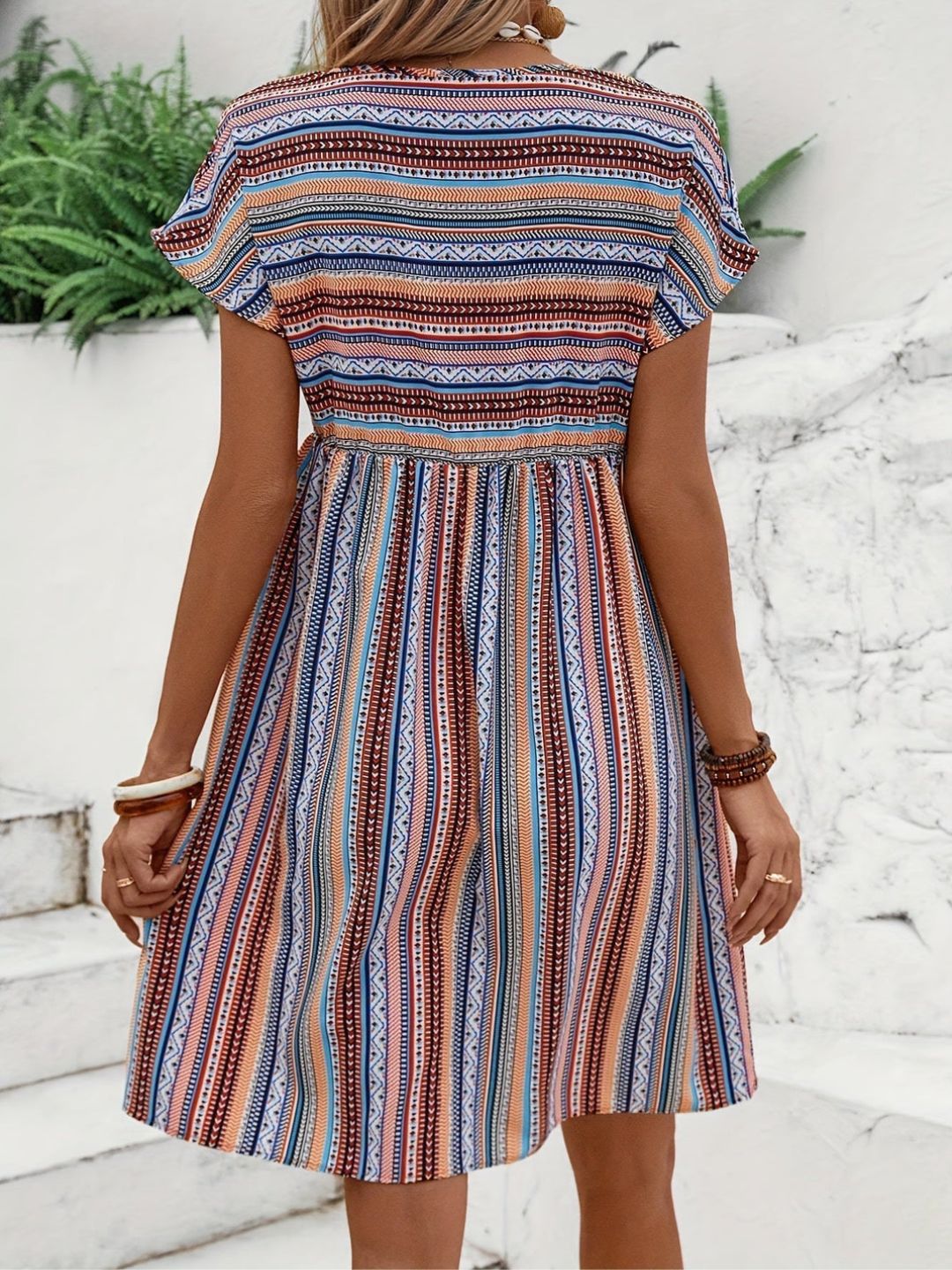 Harriet | Casual Boho Stripe Dress