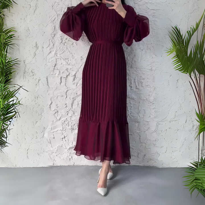 Lira | Graceful Pleated Day-to-Evening Dress