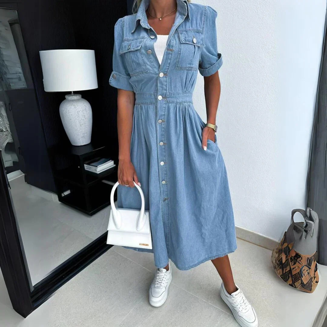 Elisa | Timeless Denim Midi