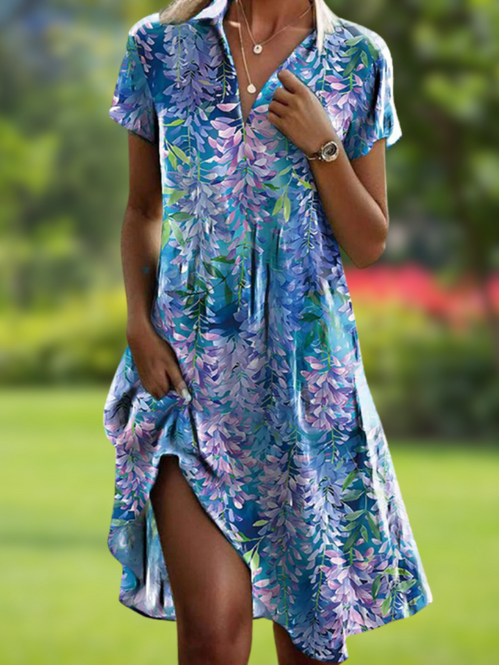 Matilda | Bohemian Printed Maxi Dress