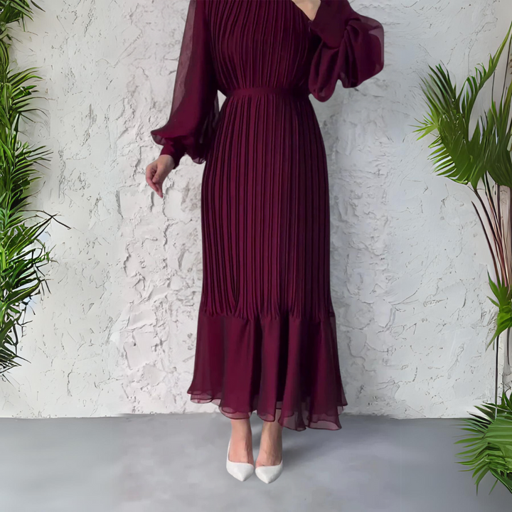 Lira | Graceful Pleated Day-to-Evening Dress