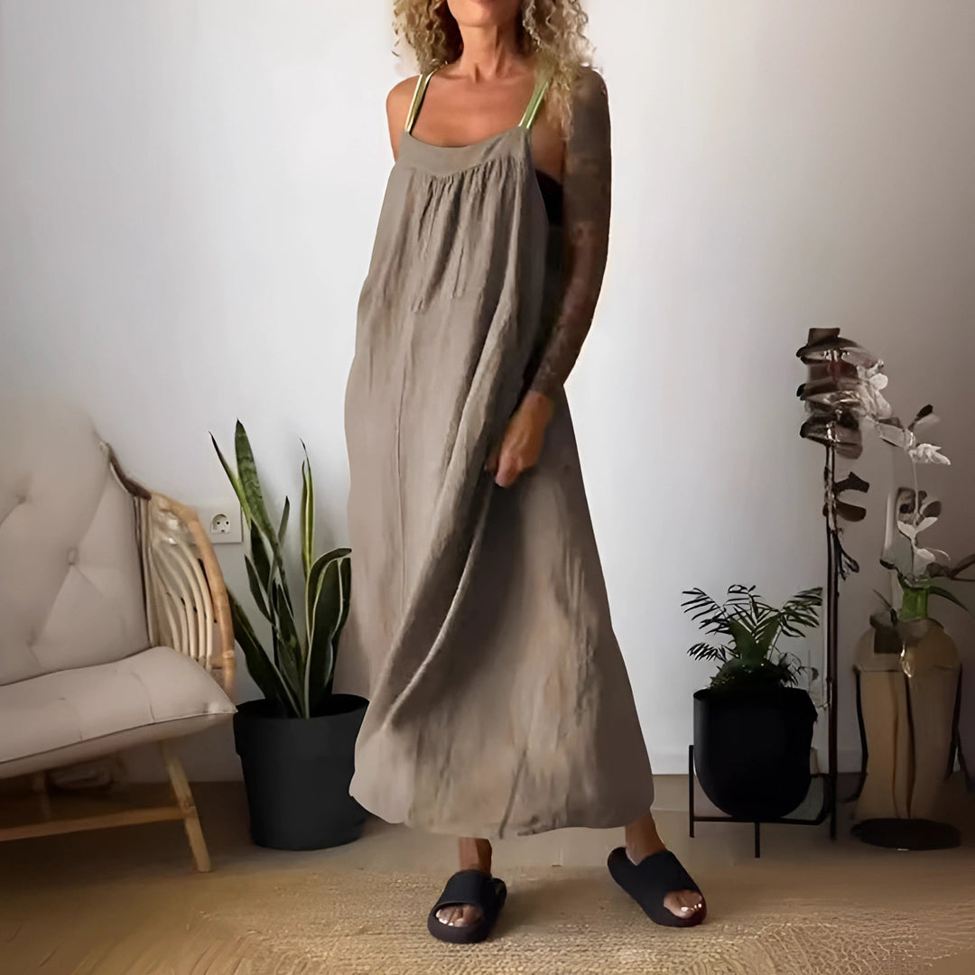 Adelle | Boho Pocket Maxi Dress