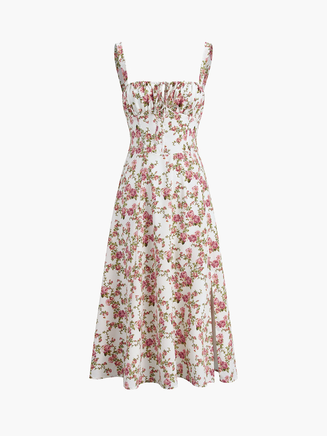 Rose | Floral Elegance Midi Dress