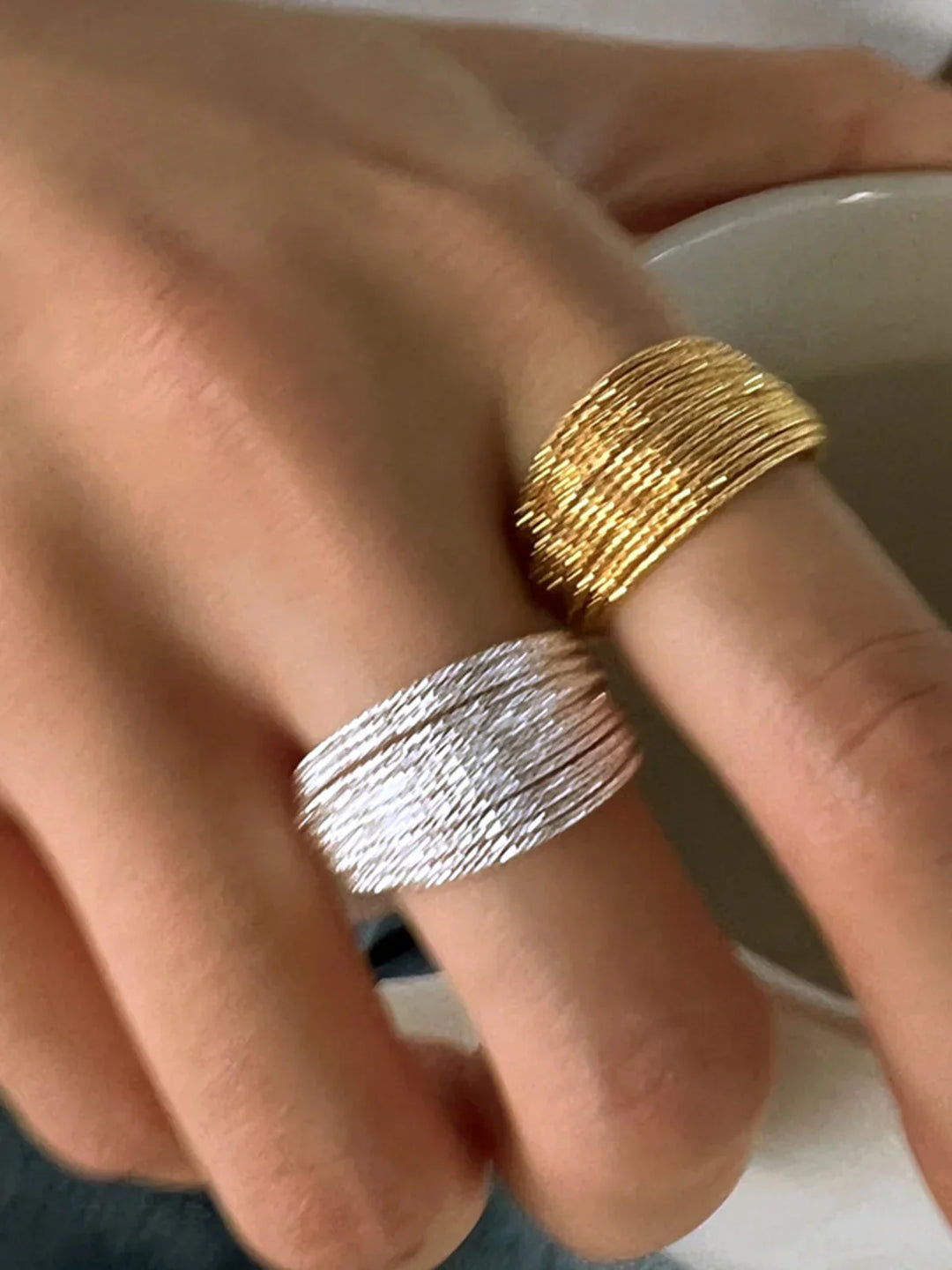 Rena Multi-Layer Charm Ring