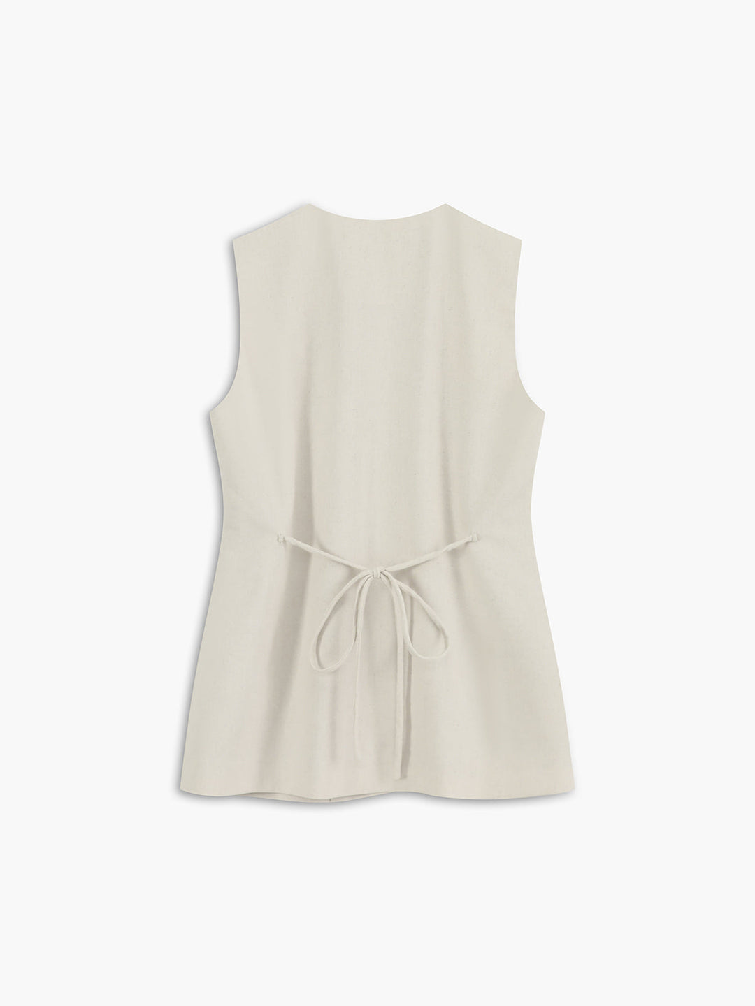 Lena | Cotton & Linen Button-Front Vest