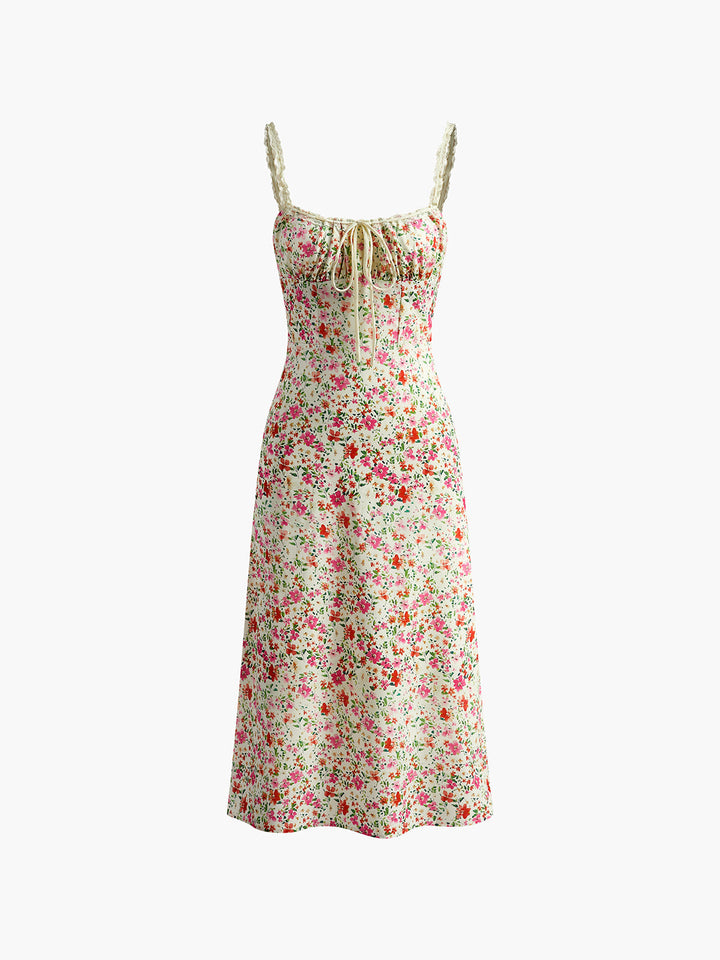 Elise | Floral Elegance Midi Dress