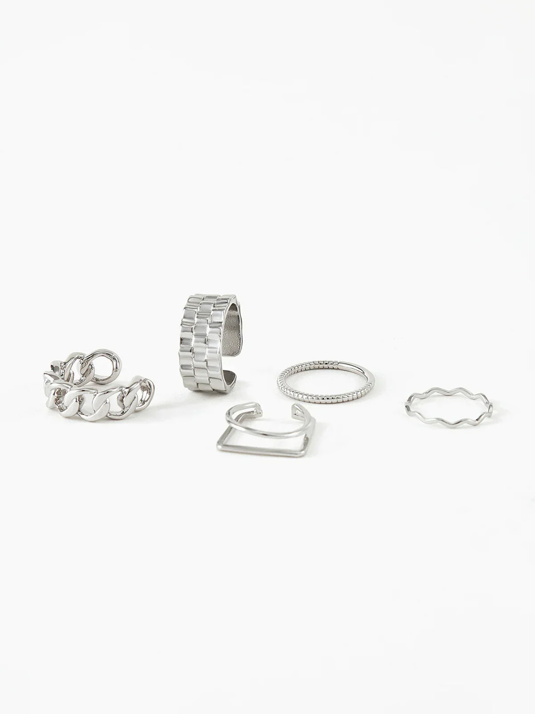 Unchained Silver Ring (5pcs)