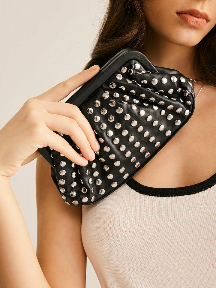 Eve | Studded Elegance Clutch