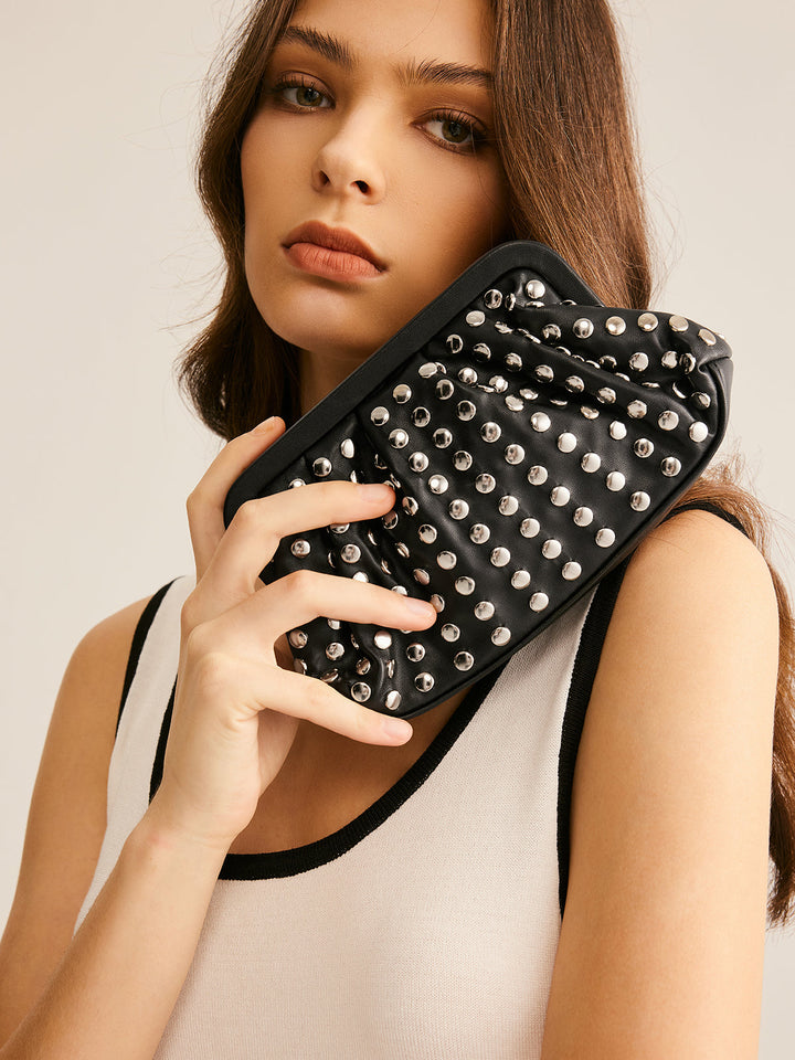 Eve | Studded Elegance Clutch