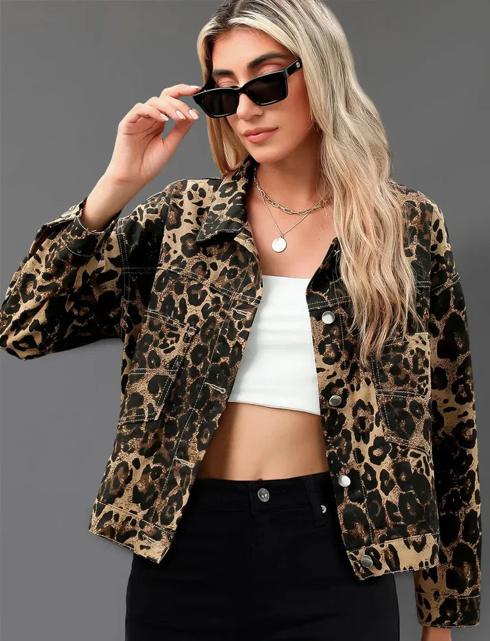 Icon | Leopard Print Statement Jacket