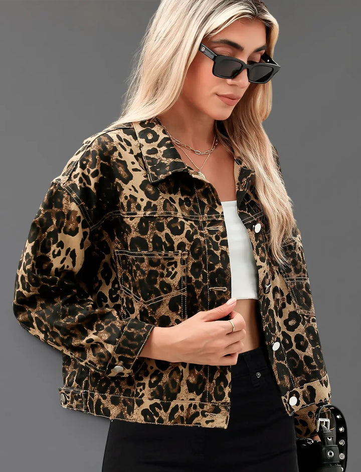 Icon | Leopard Print Statement Jacket