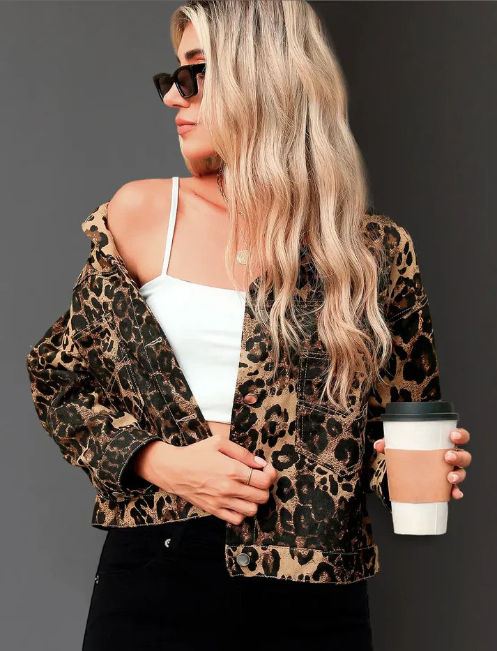 Icon | Leopard Print Statement Jacket