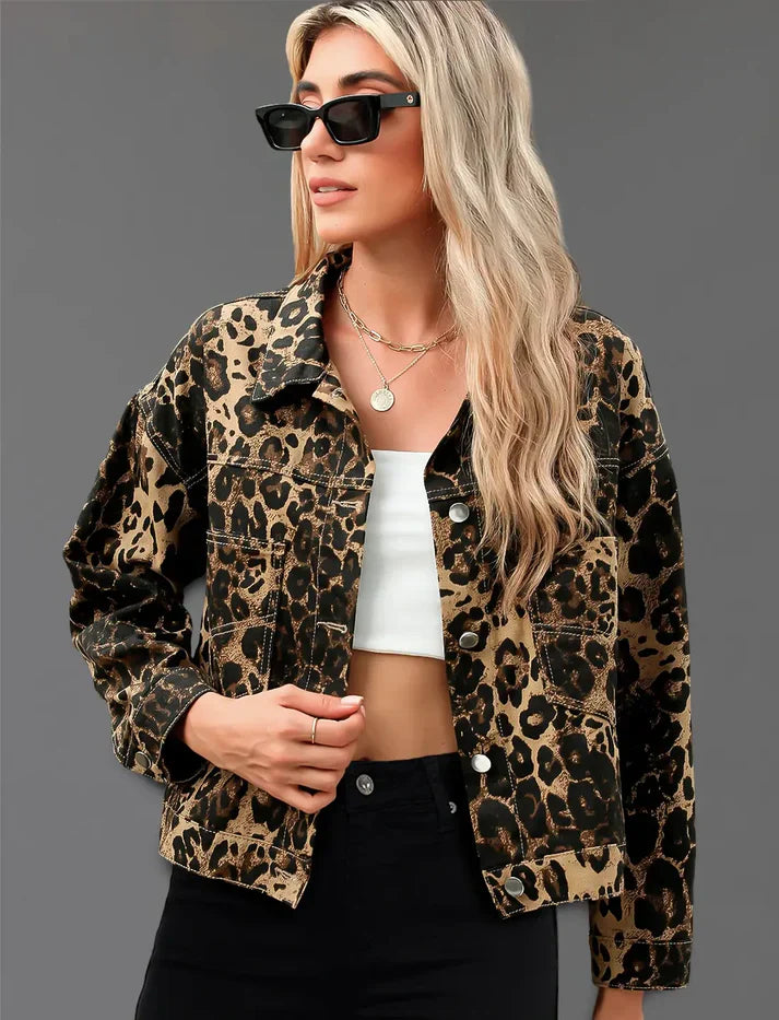 Icon | Leopard Print Statement Jacket