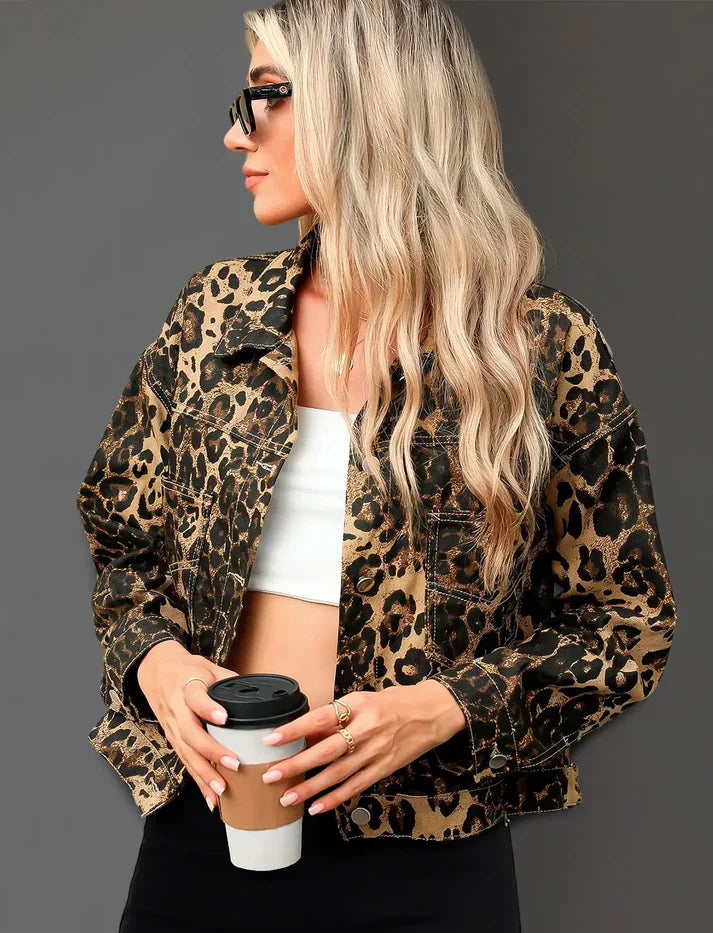 Icon | Leopard Print Statement Jacket