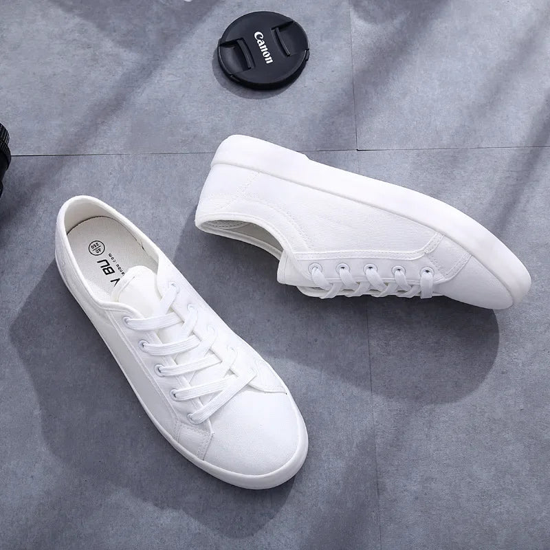 SunnyStride | Unisex Canvas Sneakers for a Fresh Look