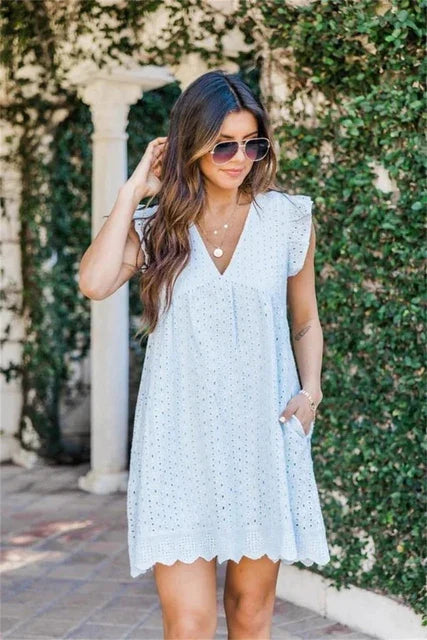 Eliana | Chic Hollow-Lace Dress