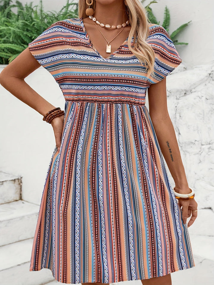 Harriet | Casual Boho Stripe Dress